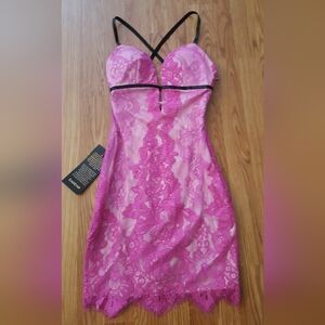 Bebe colored lace dress